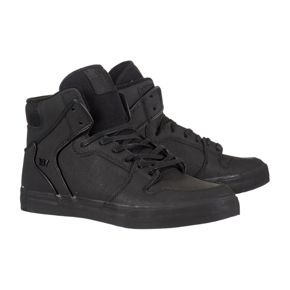 Baskets Montantes Supra Vaider Noir Black/Gunny/Tuf Homme | SXB-71779305